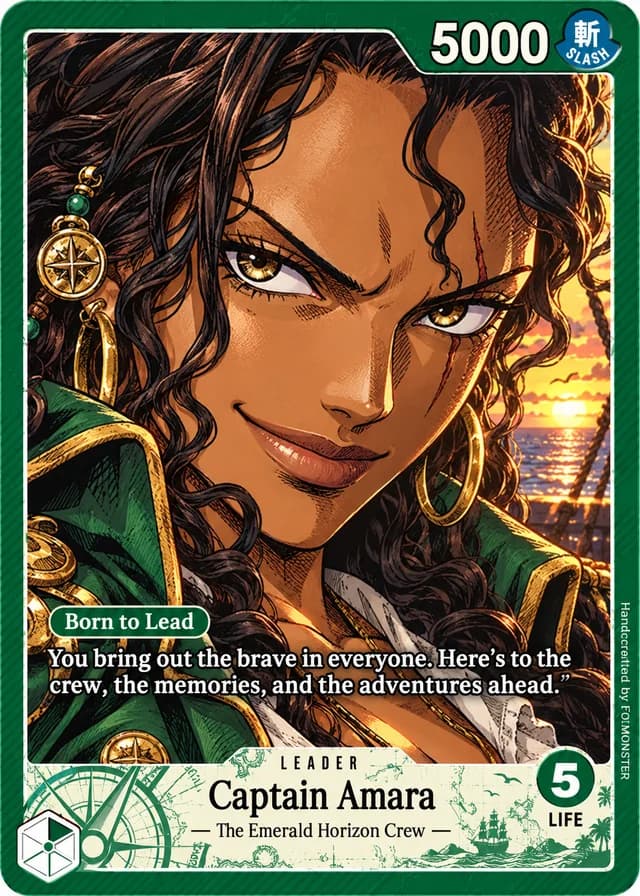Custom pirate leader card example