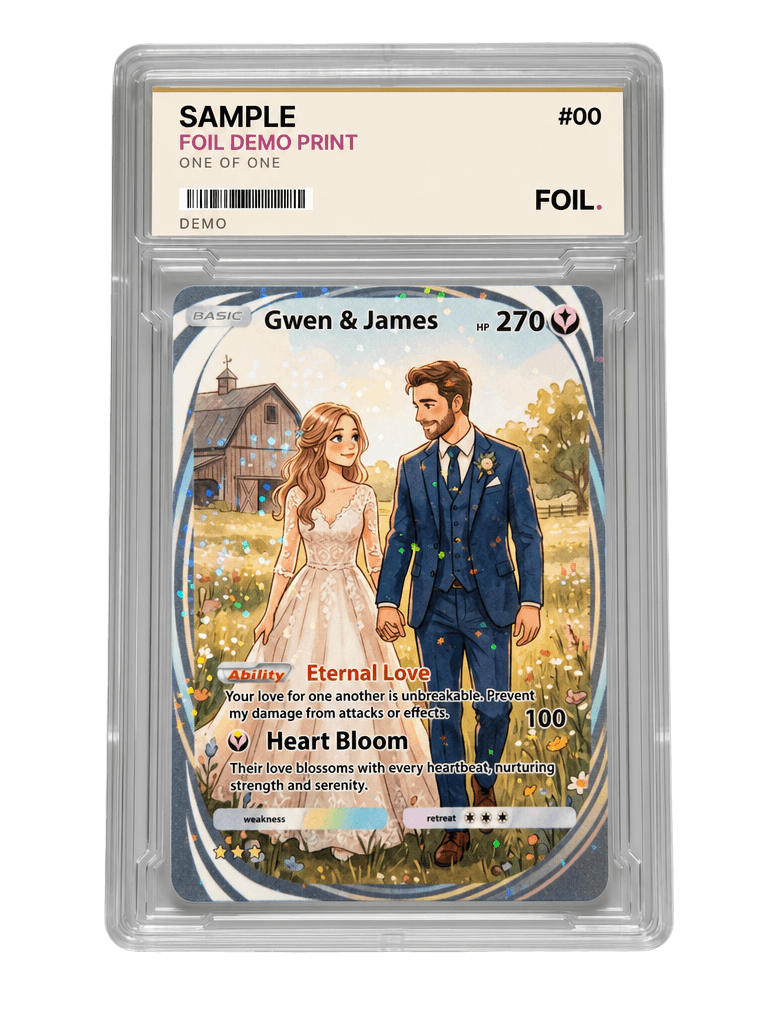 Trainer style couple card