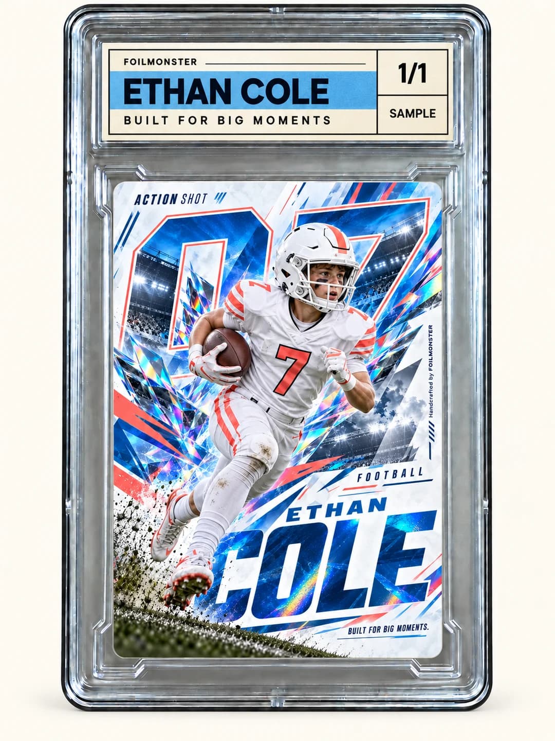 Your rising star: illustrative custom card example